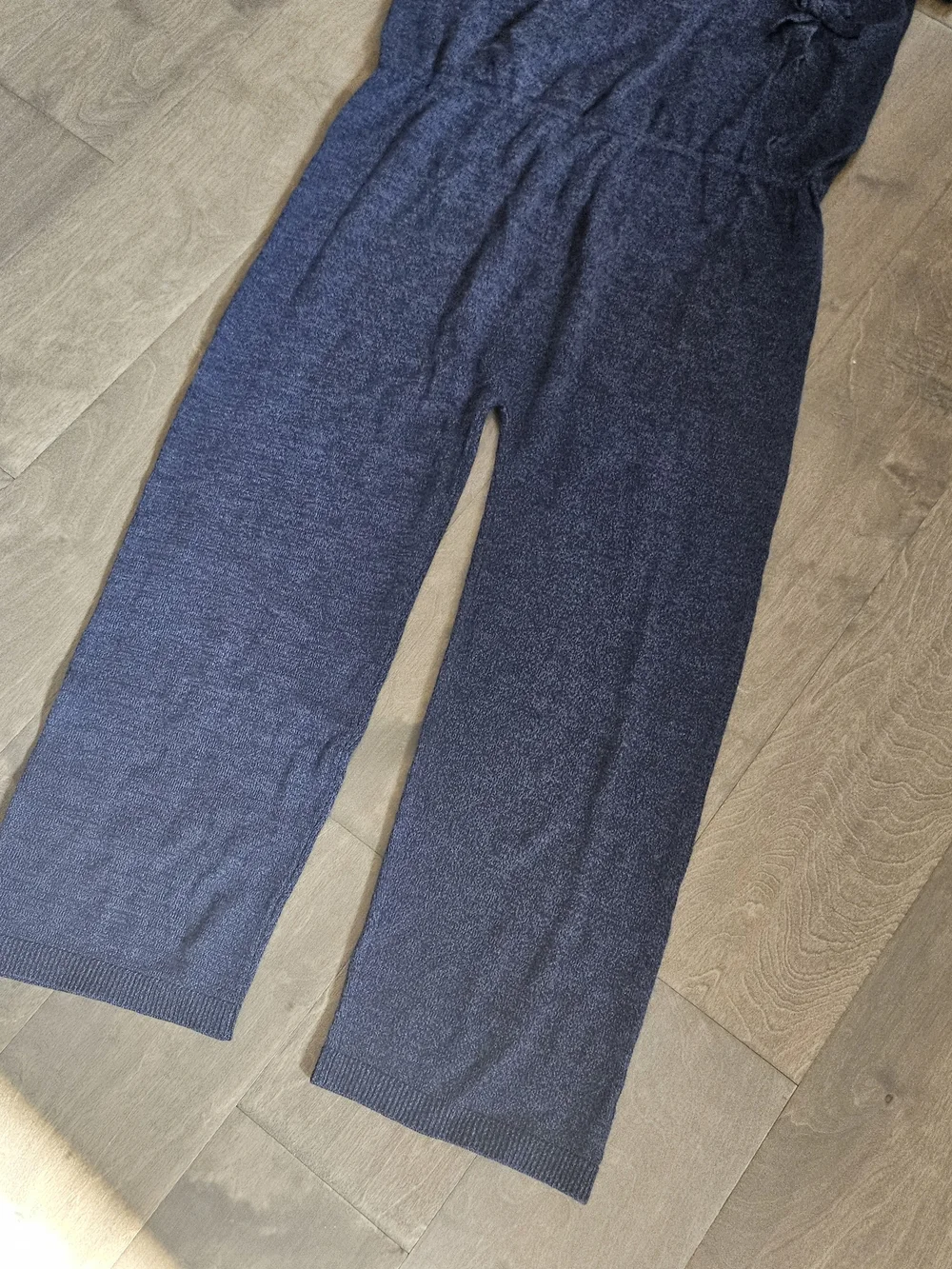 Zara Girls Navy Knit Jumpsuit 11-12y